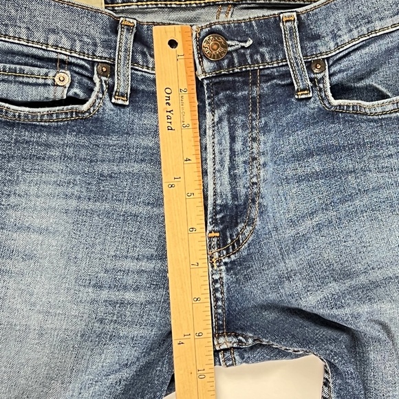 Hollister Mens Jeans 30 x 30 Blue Skinny Jean Med Wash Whiskers (31 x 28.5) - Picture 9 of 11